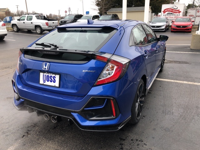 $22,950 2020 Honda Civic Sport Blue 4D Hatchback in Tipp City